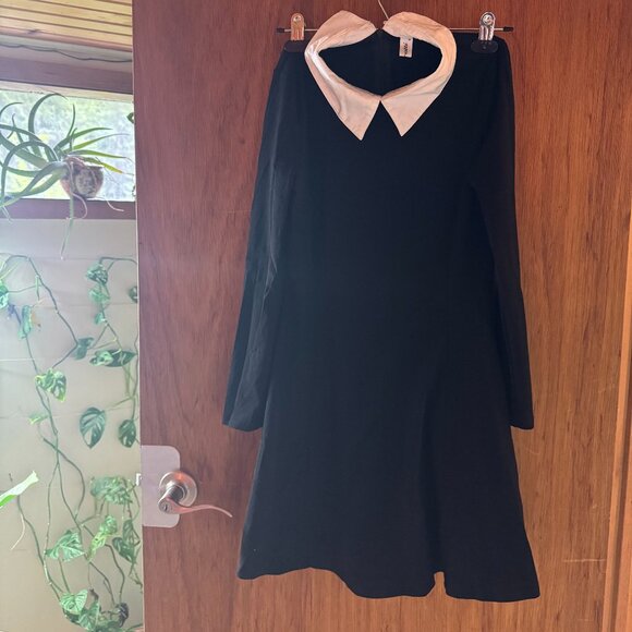 Wednesday Adams Black Dress White Collar (size small) - Picture 1 of 3